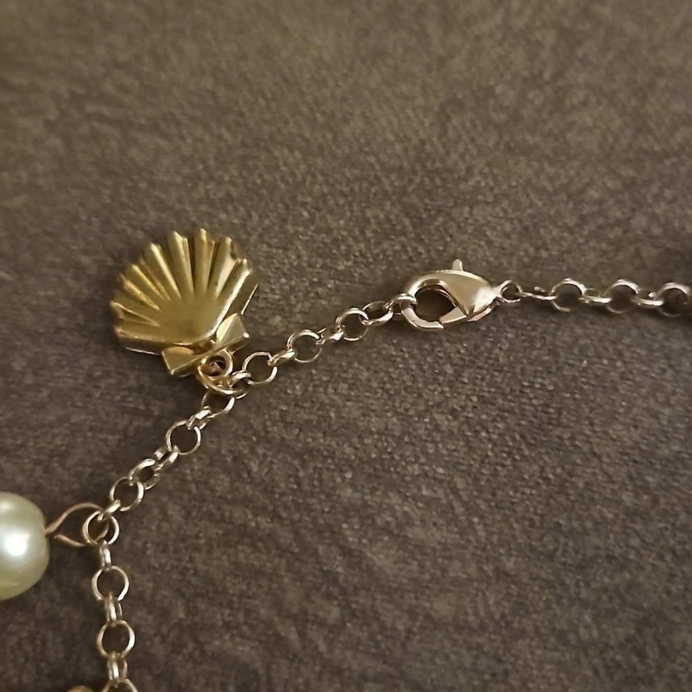 VTG 1970s Mermaidcore Beach Theme Seahorse Charm Festival Anklet - Picture 5 of 6
